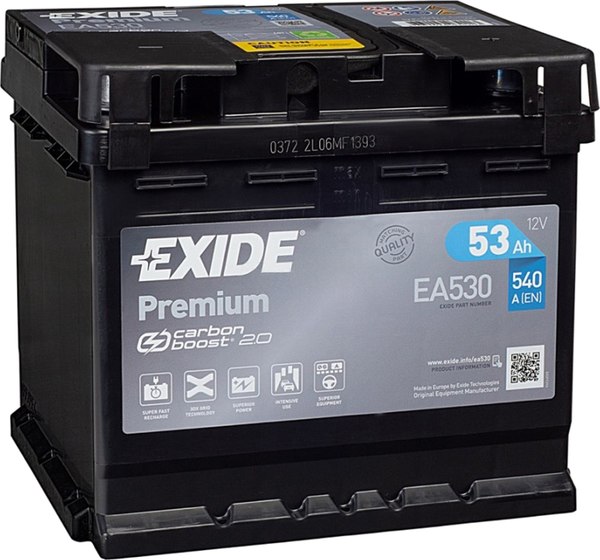 Автомобильный аккумулятор Exide Premium EA530