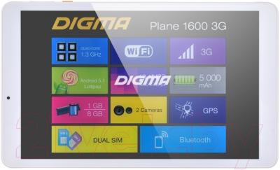 Планшет Digma Plane 1600 8GB 3G (белый)