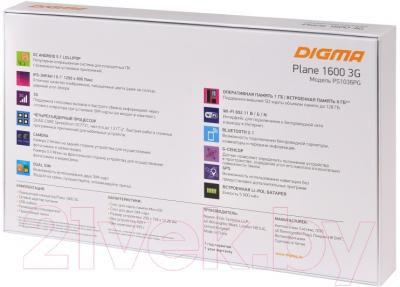 Планшет Digma Plane 1600 8GB 3G (белый)