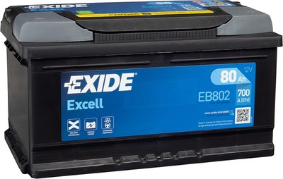 

Автомобильный аккумулятор, Excell EB802