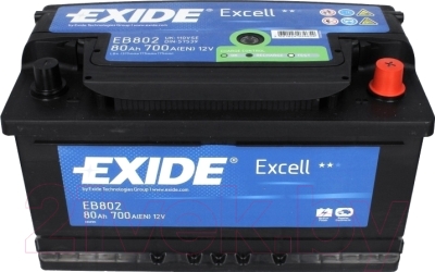Автомобильный аккумулятор Exide Excell EB802 (80 А/ч)