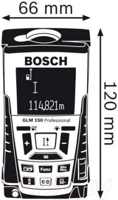 Лазерный дальномер Bosch GLM 150 (0.615.994.02H)