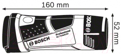 Фонарь Bosch GLI PocketLED (0.601.437.V00)