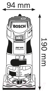 Профессиональный фрезер Bosch GKF 600 Professional (0.601.60A.102)