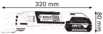 Профессиональный мультиинструмент Bosch GOP 18 V-EC (0.601.8B0.000)