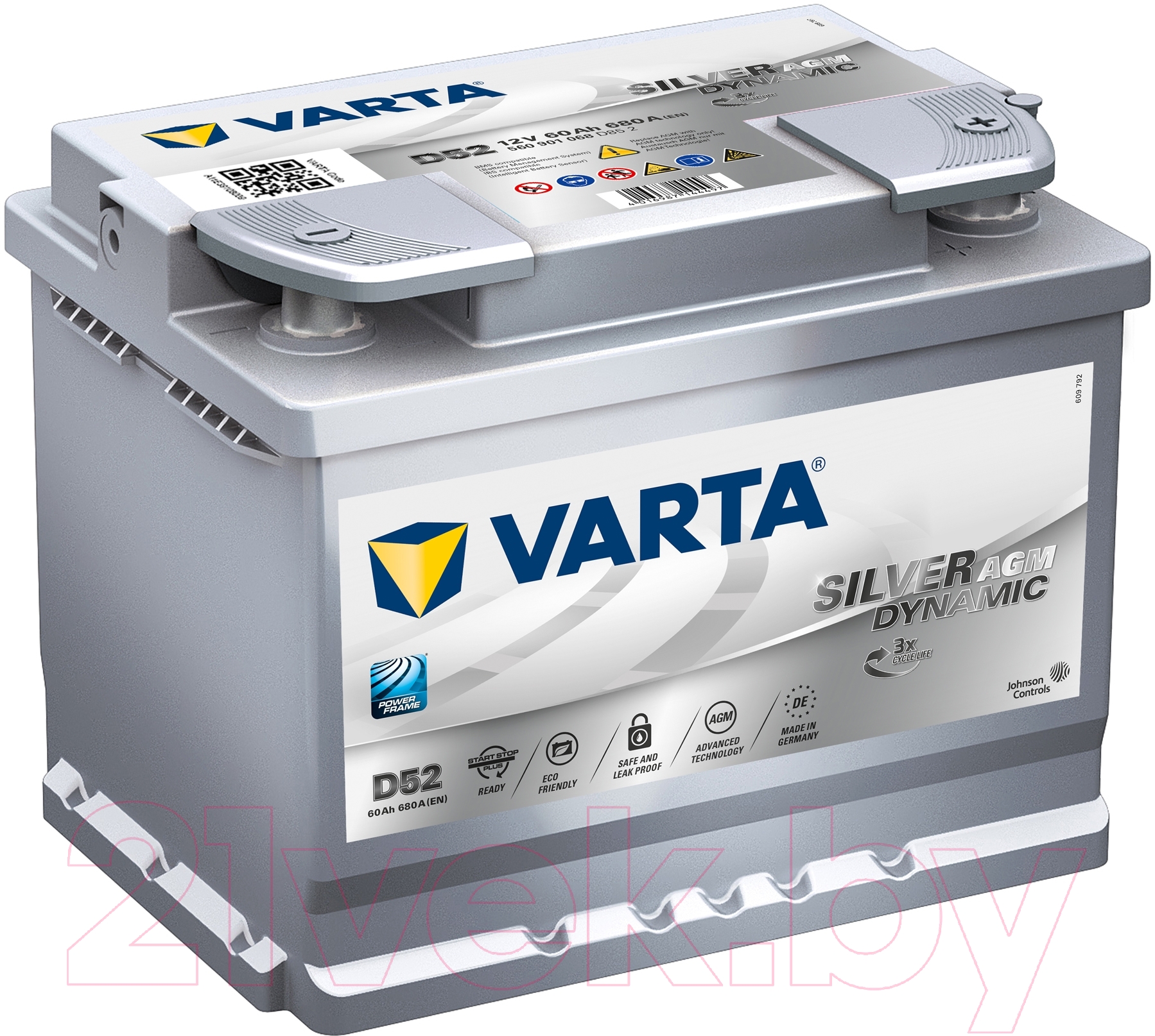 Автомобильный аккумулятор Varta Silver Dynamic AGM / 560901068 (60 А/ч)