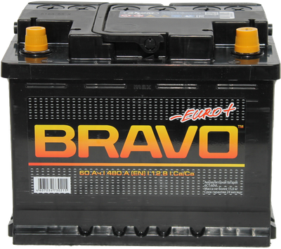 Автомобильный аккумулятор BRAVO 6СТ-60 Евро / 560010009