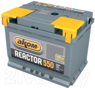 Автомобильный аккумулятор AKOM Реактор 6СТ-55 Евро / 555020009 (55 А/ч)