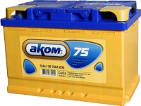 

Автомобильный аккумулятор AKOM, 6СТ-75 / 575001009