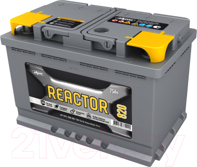 Автомобильный аккумулятор AKOM Реактор 6СТ-75 Евро / 575020009 (75 А/ч)