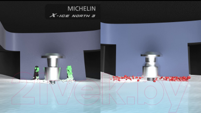 Зимняя шина Michelin X-Ice North 3 185/60R15 88T (шипы, только 1 шина)