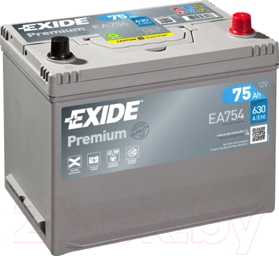 Автомобильный аккумулятор Exide Premium EA754 (75 А/ч)