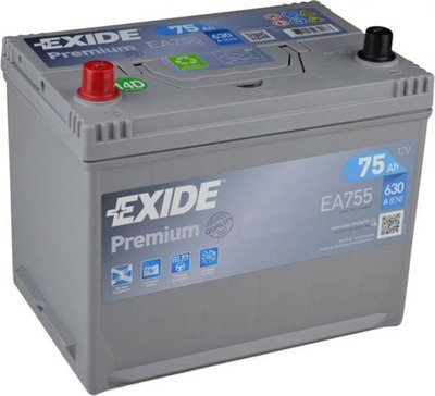 Автомобильный аккумулятор Exide Premium EA755 (75 А/ч)