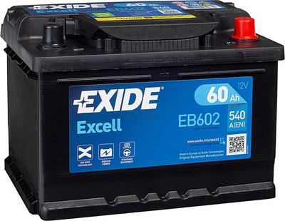 

Автомобильный аккумулятор, Excell EB602