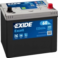 Автомобильный аккумулятор Exide Excell EB604 (60 А/ч) - 