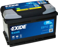 Автомобильный аккумулятор Exide Excell EB712 (71 А/ч) - 