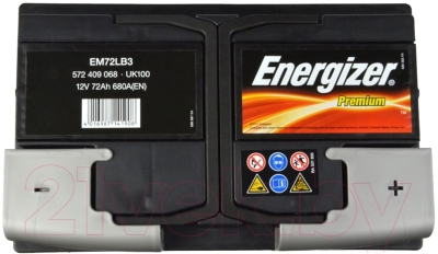 Автомобильный аккумулятор Energizer Premium 572409 / 541502000 (72 А/ч)