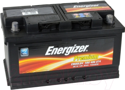 Автомобильный аккумулятор Energizer Premium 580406 / 542919000 (80 А/ч)
