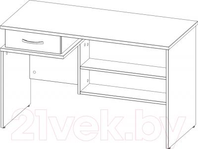 Письменный стол 3Dom СП300 (акация молдавская) - схема