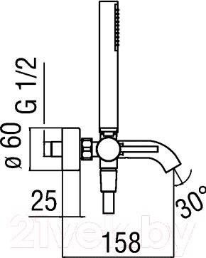 Смеситель Nobili Acquerelli AQ93110CR