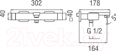 Смеситель Teknobili Loop LP90110/1CR