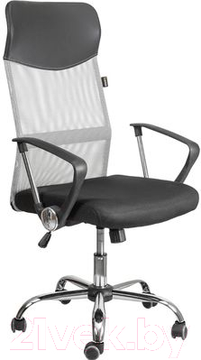 Кресло офисное Седия Aria Chrome Eco (черный/серый)