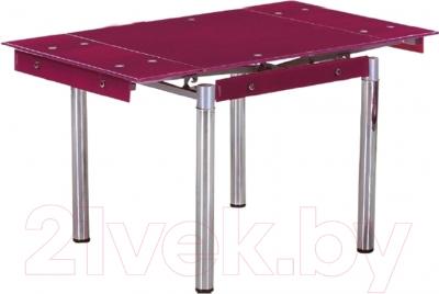 Обеденный стол Седия Karlota 16 (хром/фиолетовый без рисунка)
