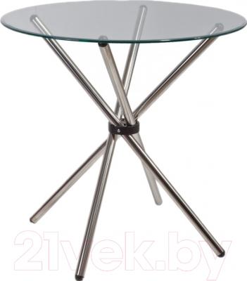 Обеденный стол Седия Selia 90x76 (хром/прозрачный)