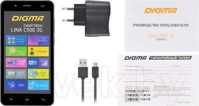 Смартфон Digma Linx C500 3G (графит)