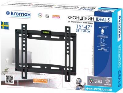 Кронштейн для телевизора Kromax Ideal-5 (черный)