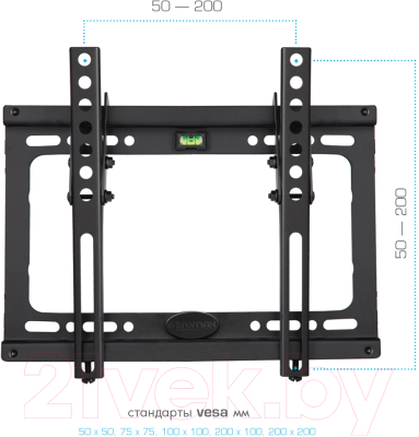 Кронштейн для телевизора Kromax Ideal-6 (черный)