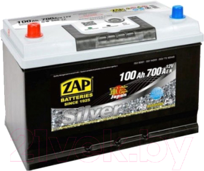 Автомобильный аккумулятор ZAP Silver Japan 600 70 (100 А/ч)