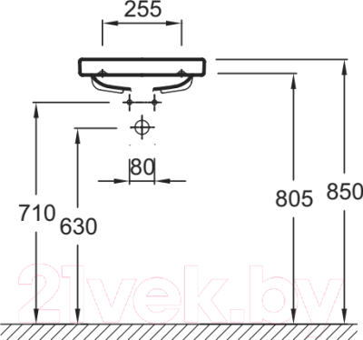 

Умывальник Jacob Delafon, Odeon Up E4799-00