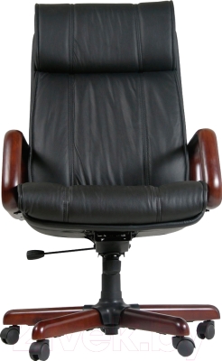 Кресло офисное Chairman 419 (черный, кожа)