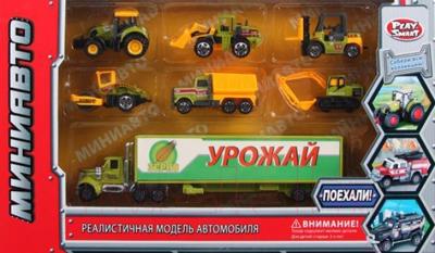 Набор игрушечных автомобилей Play Smart Миниавто Сельхозтехника 6385