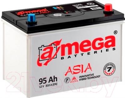 Автомобильный аккумулятор A-mega Asia 95 JR New (95 А/ч)