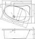 Миниатюра изображения товара Ванна акриловая Riho Lyra 140 L / BA66005 (без ножек)