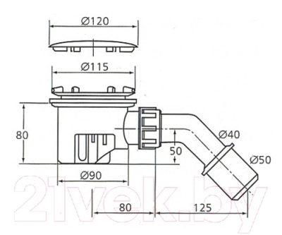 Сифон Ideal Standard Tempoplex K7817AA