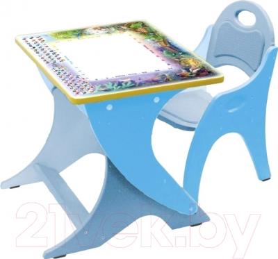 Комплект мебели с детским столом Tech Kids День-Ночь 14-397 (голубой/сизый)