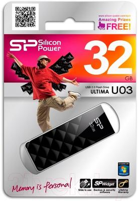Usb flash накопитель Silicon Power Ultima U03 32GB (SP032GBUF2U03V1K)