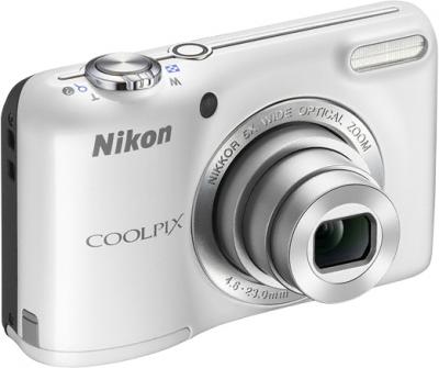 Компактный фотоаппарат Nikon Coolpix L27 White - общий вид