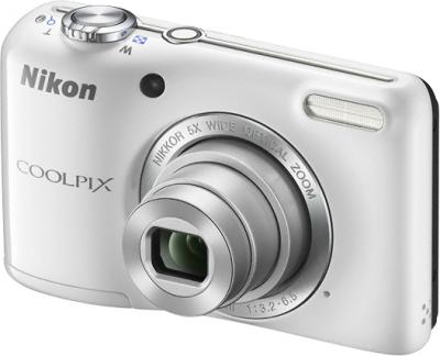 Компактный фотоаппарат Nikon Coolpix L27 White - общий вид