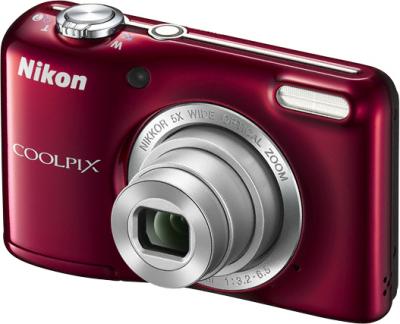 Компактный фотоаппарат Nikon Coolpix L27 Red - общий вид