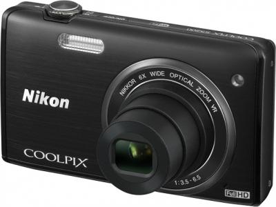 Компактный фотоаппарат Nikon Coolpix S5200 Black - общий вид