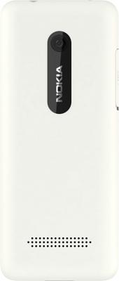 Мобильный телефон Nokia Asha 206 Dual White - задняя панель