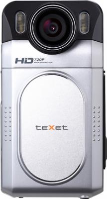 Автомобильный видеорегистратор Texet DVR-500HD Silver - фронтальный вид