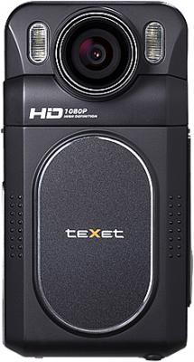 Автомобильный видеорегистратор Texet DVR-600FHD (Black) - фронтальный вид