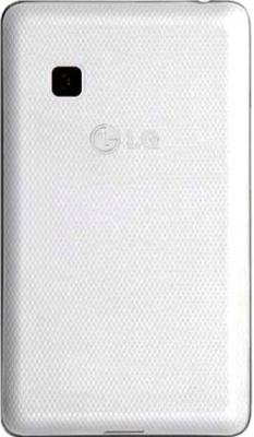 Мобильный телефон LG T375 Cookie Smart White Patterned - задняя кышка с узором