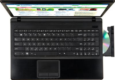 Ноутбук Asus X54C-SX514 - вид сверху