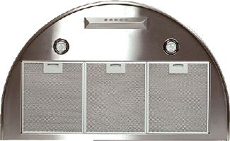 Вытяжка купольная Elikor Омега 60Н-650-К3Г (серебристый) - вид снизу